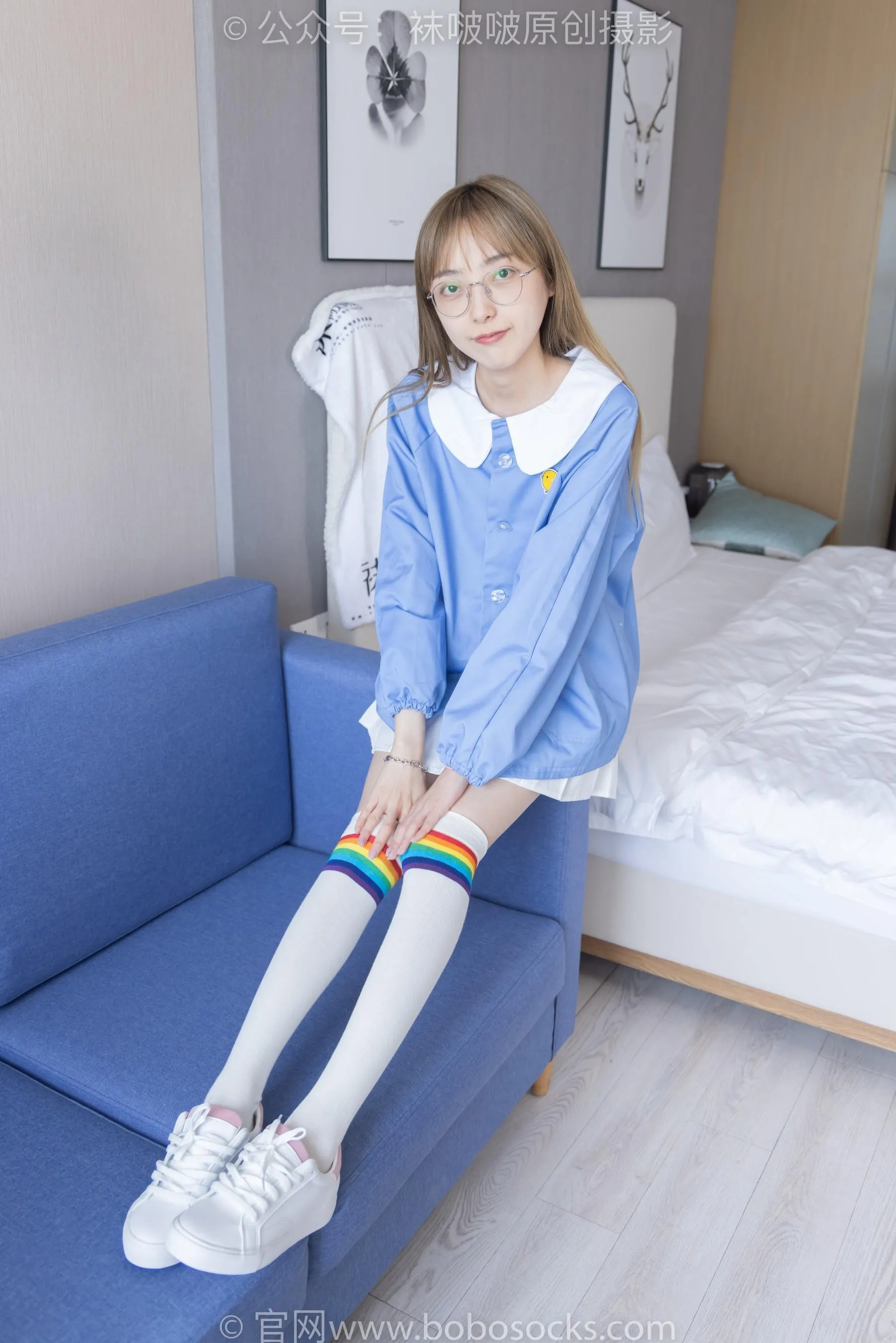 [BoBoSocks袜啵啵]NO.229 稚予-板鞋、皮鞋、两双大腿袜 [68P]插图8